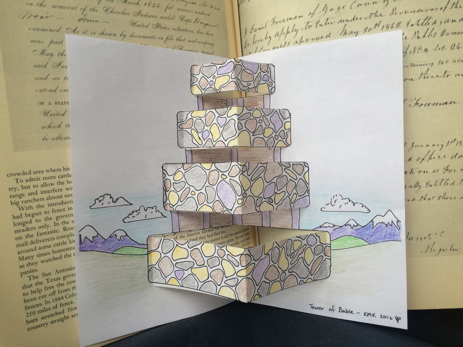 Grow Wild My Child: Babel'S Tower: Free Pop-Up Coloring Page Printable with regard to Tower of Babel Craft Printable