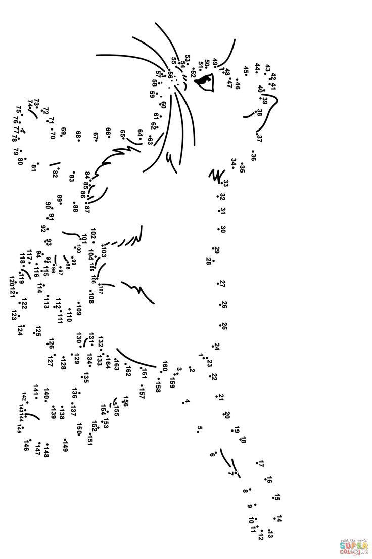 Hard Cat Dot To Dot Drawing with Hard Dot to Dot Printables