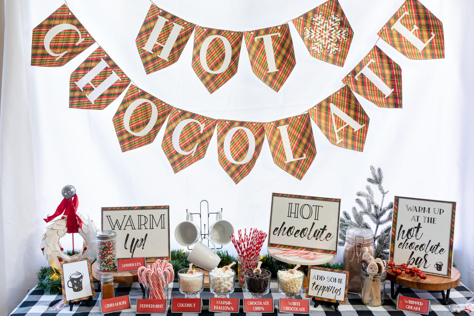 Hot Chocolate Bar Ideas And Free Printable Signs - Play Party Plan inside Hot Chocolate Bar Sign Printable Free