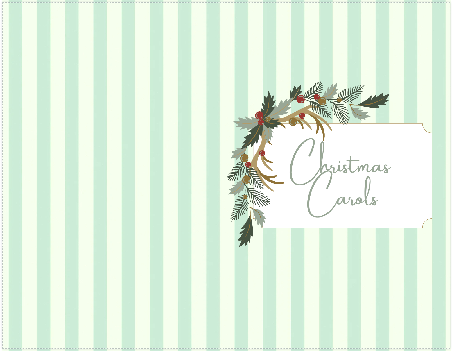 How To Make A Free Caroling Booklet With A Christmas Carols Pdf - regarding Book of Christmas Carols Printable