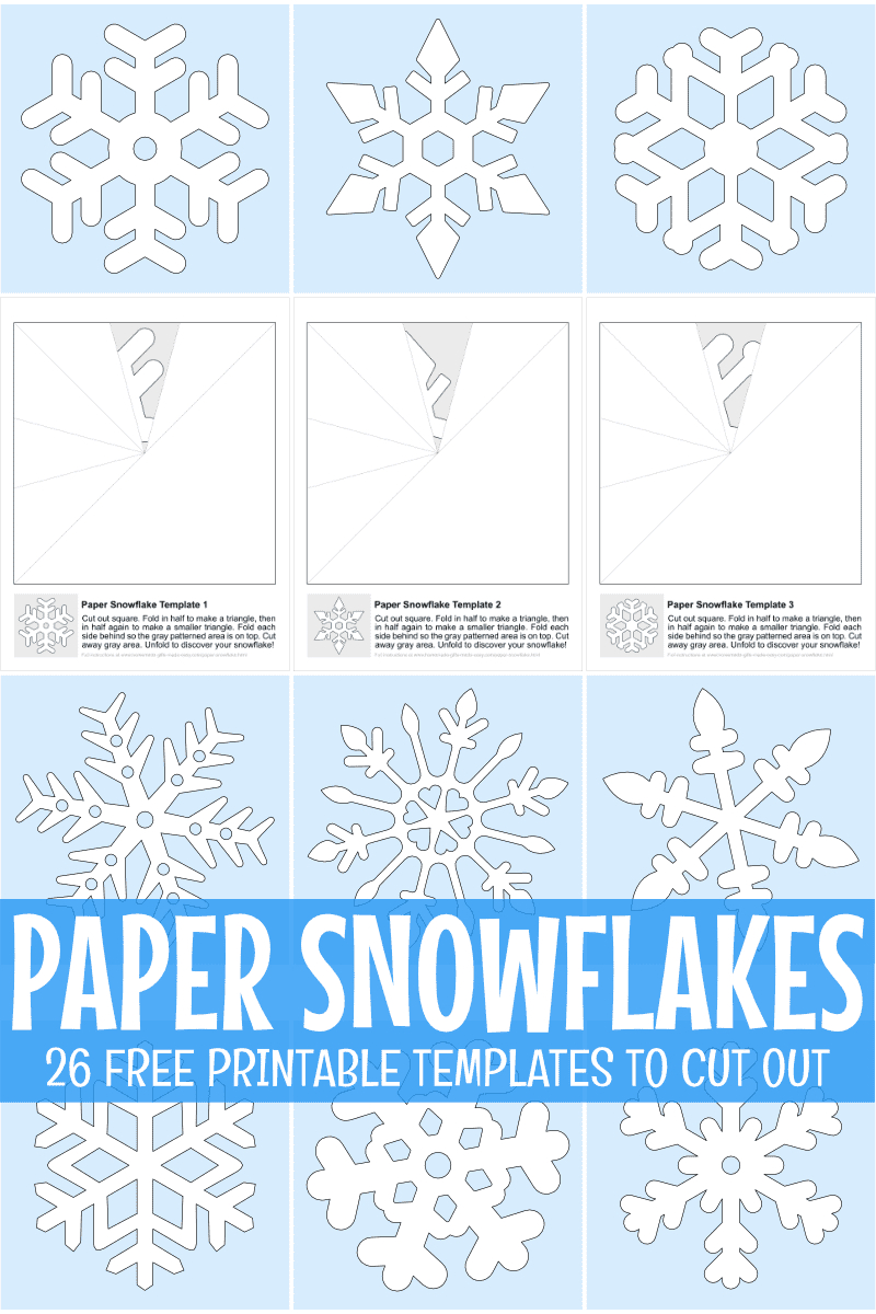 How To Make Paper Snowflakes + Free Printable Patterns throughout Printable Cut Easy Paper Snowflake Pattern Template