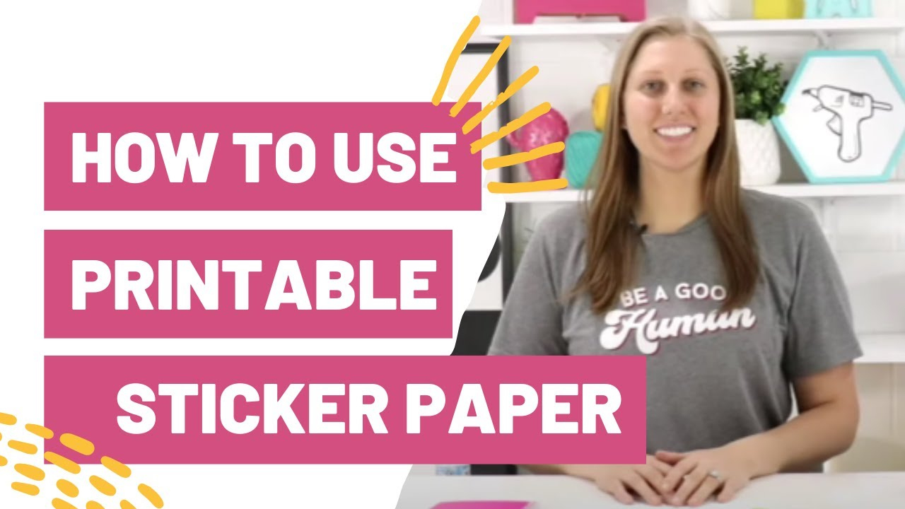 How To Use Printable Sticker Paper with The Paper Studio Printable Vinyl