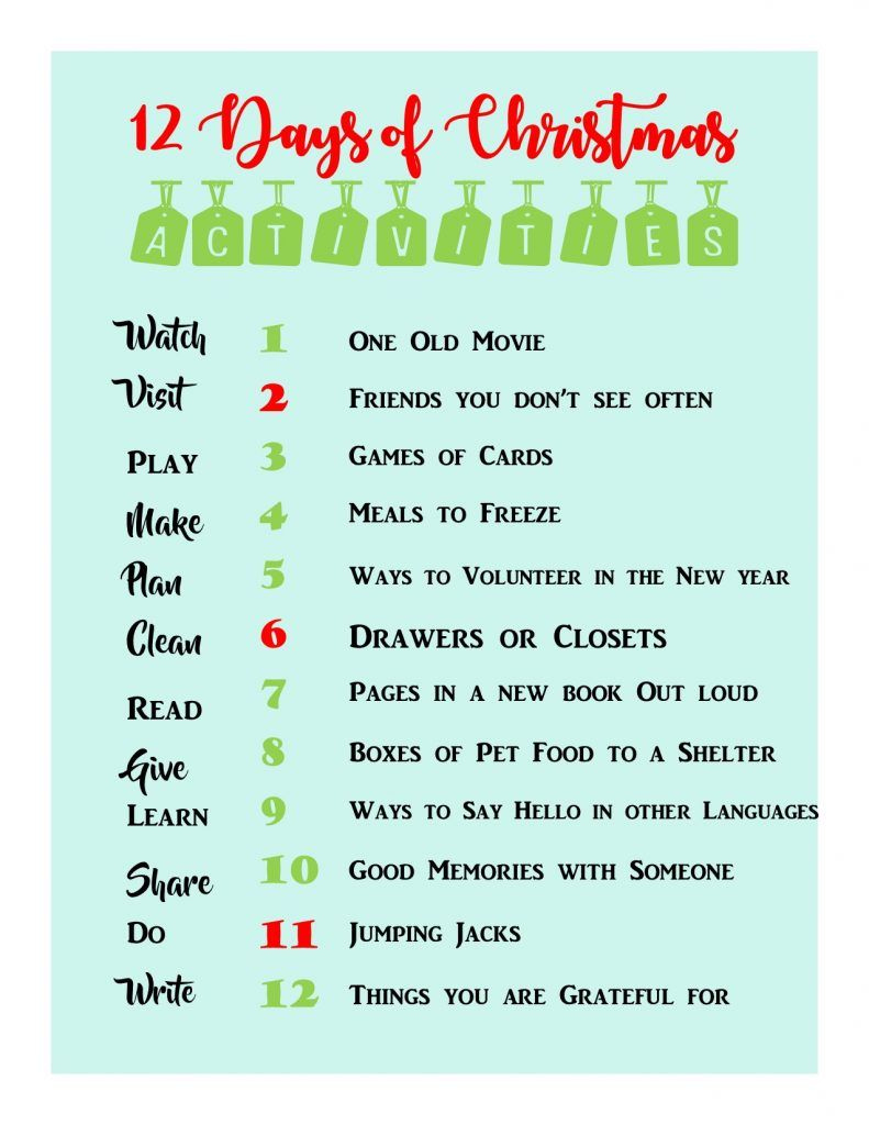 Keeping The 12 Days Of Christmas inside 12 Days Of Christmas Meaning Printable