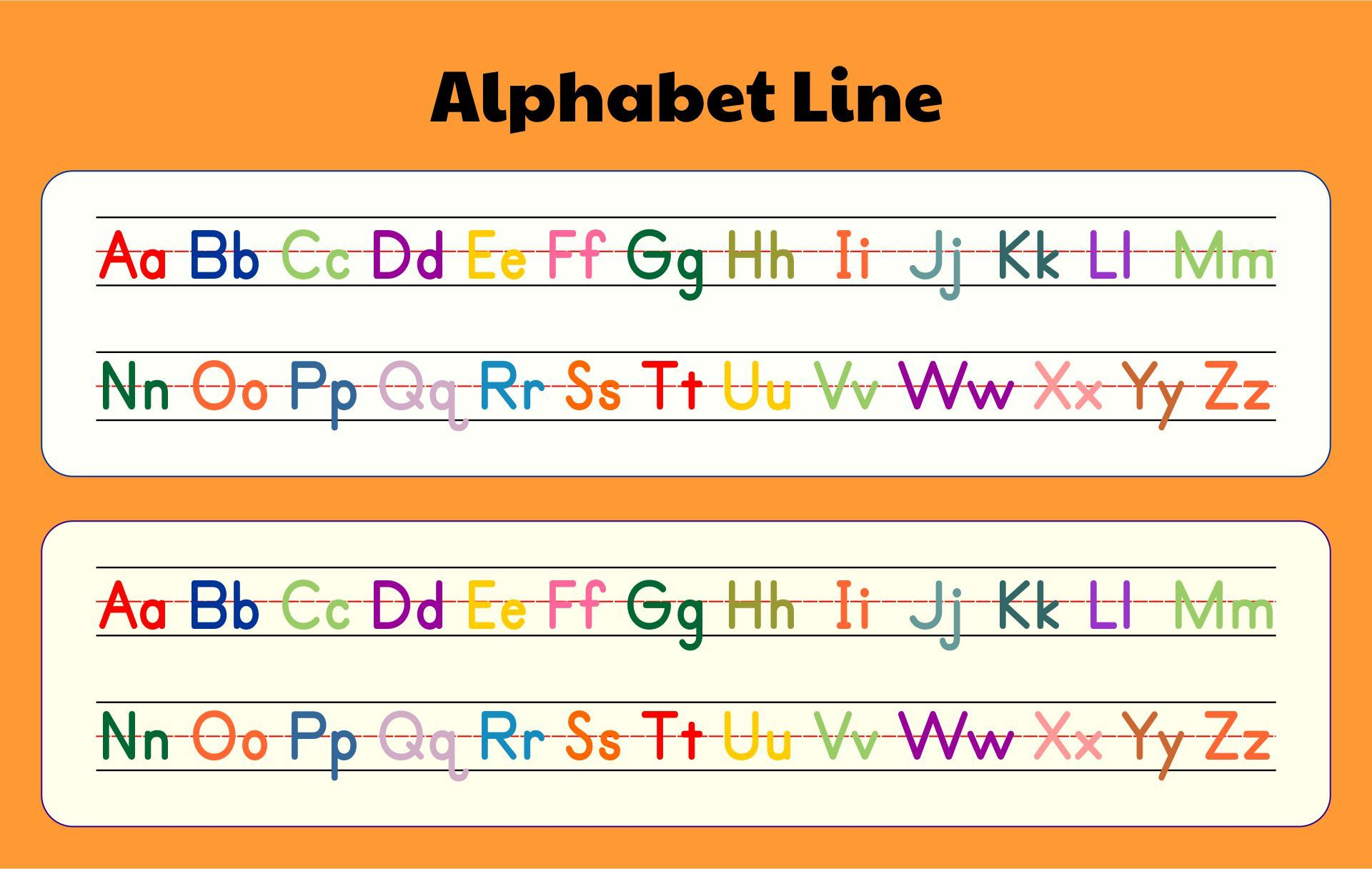 Letter And Number Strip - 10 Free Pdf Printables | Printablee within Free Printable Alphabet Strip For Desk