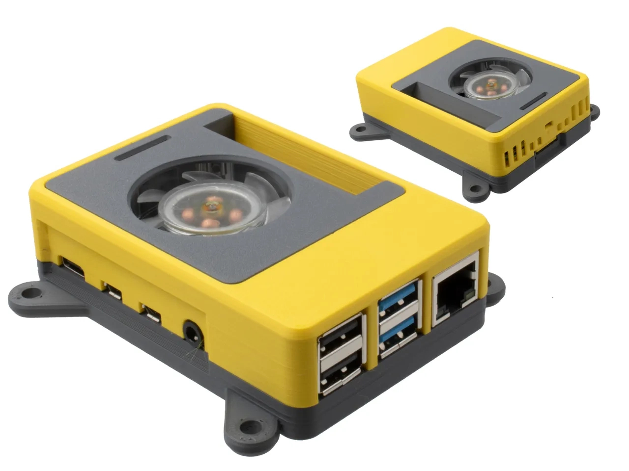 Modular Snap Together Raspberry Pi 2B/3B/3B+/4 Case W/ Oled &amp;amp; Fan intended for 3D Printable Raspberry Pi 4 Case