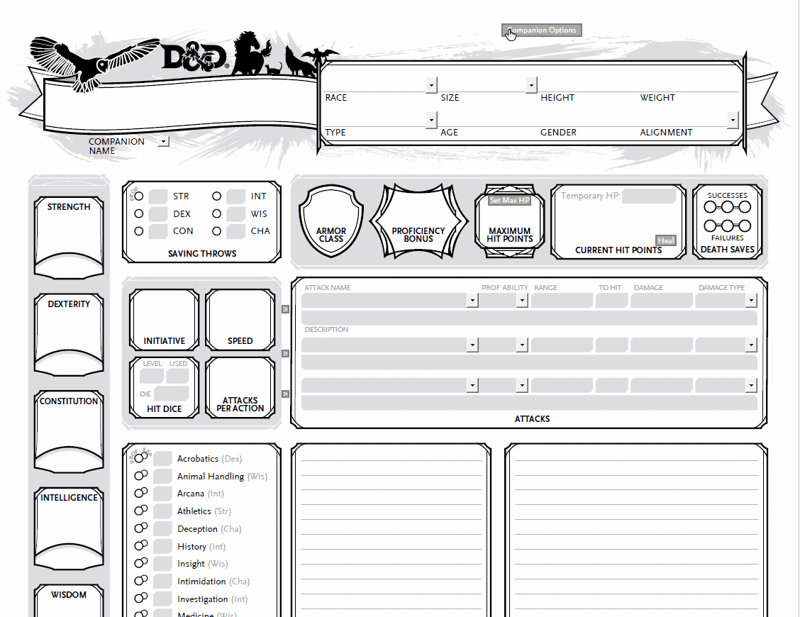 Mpmb'S D&D 5E Character Tools – Fully Automated Dnd Character Sheets with regard to Printable D And D Character Sheet