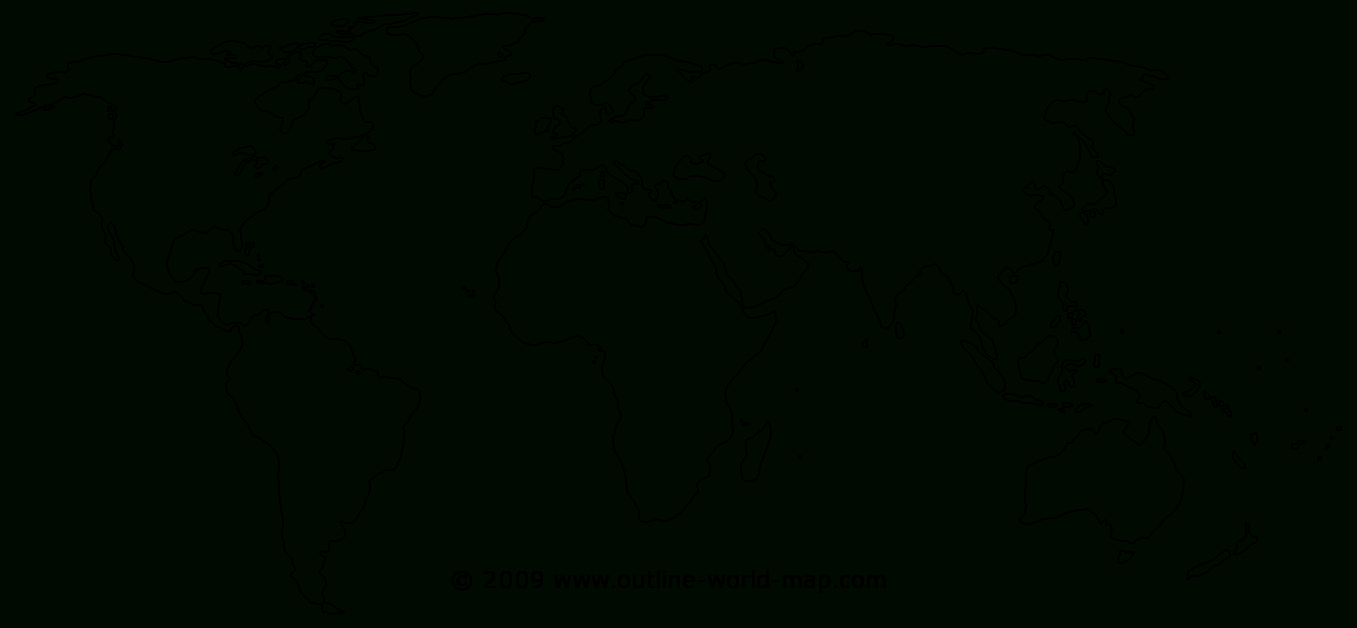 Outline Transparent World Map - B1B | Outline World Map Images within Blank Printable World Map Continents