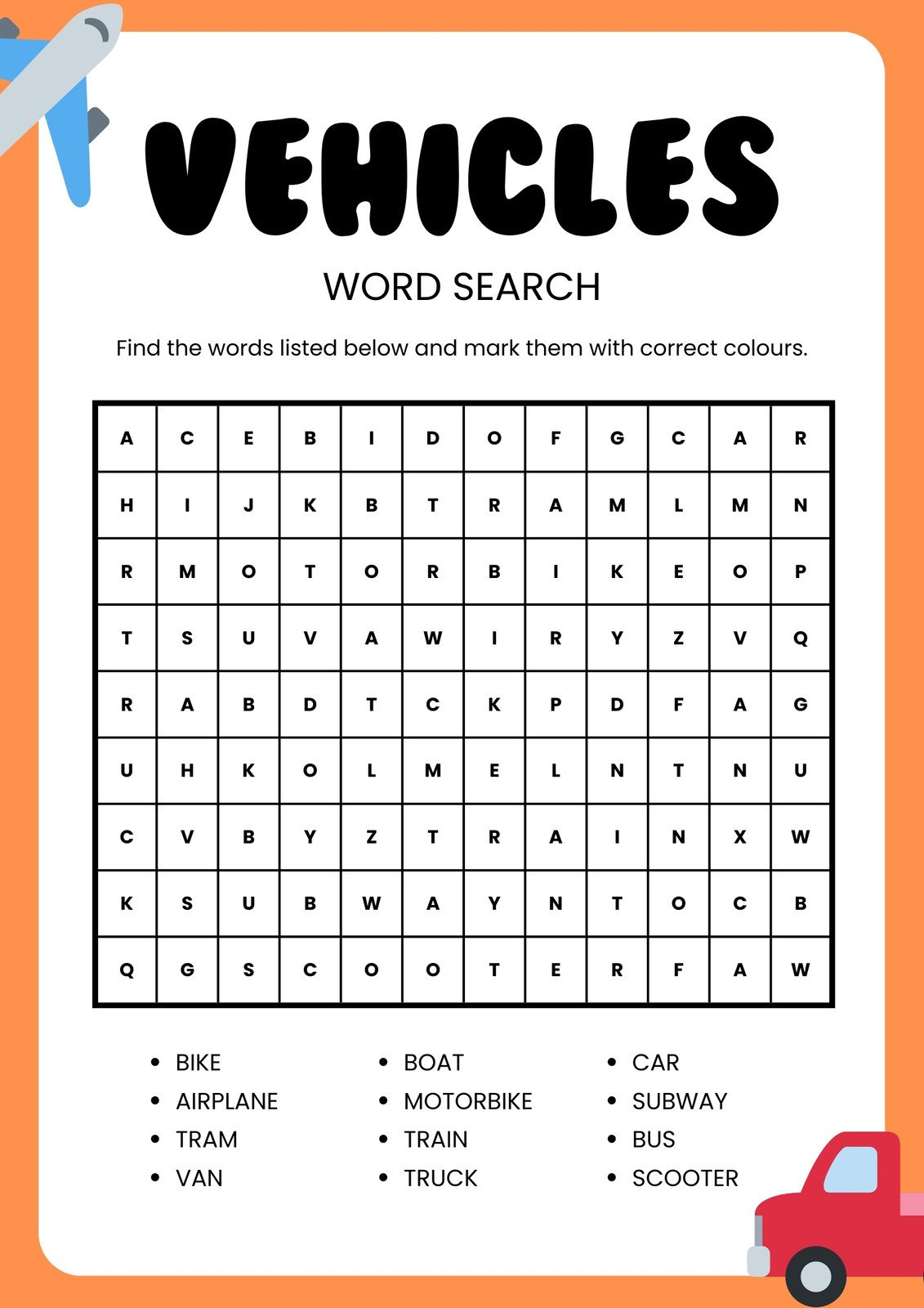 Page 2 - Free Printable Word Search Worksheet Templates | Canva pertaining to Word Search Puzzle Printable Worksheets