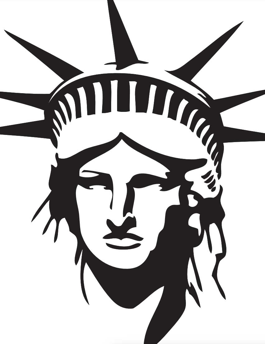 Peter Max Statue Of Liberty Coloring Page: Free Printable Sheets with regard to Statue Of Liberty Pictures Printable