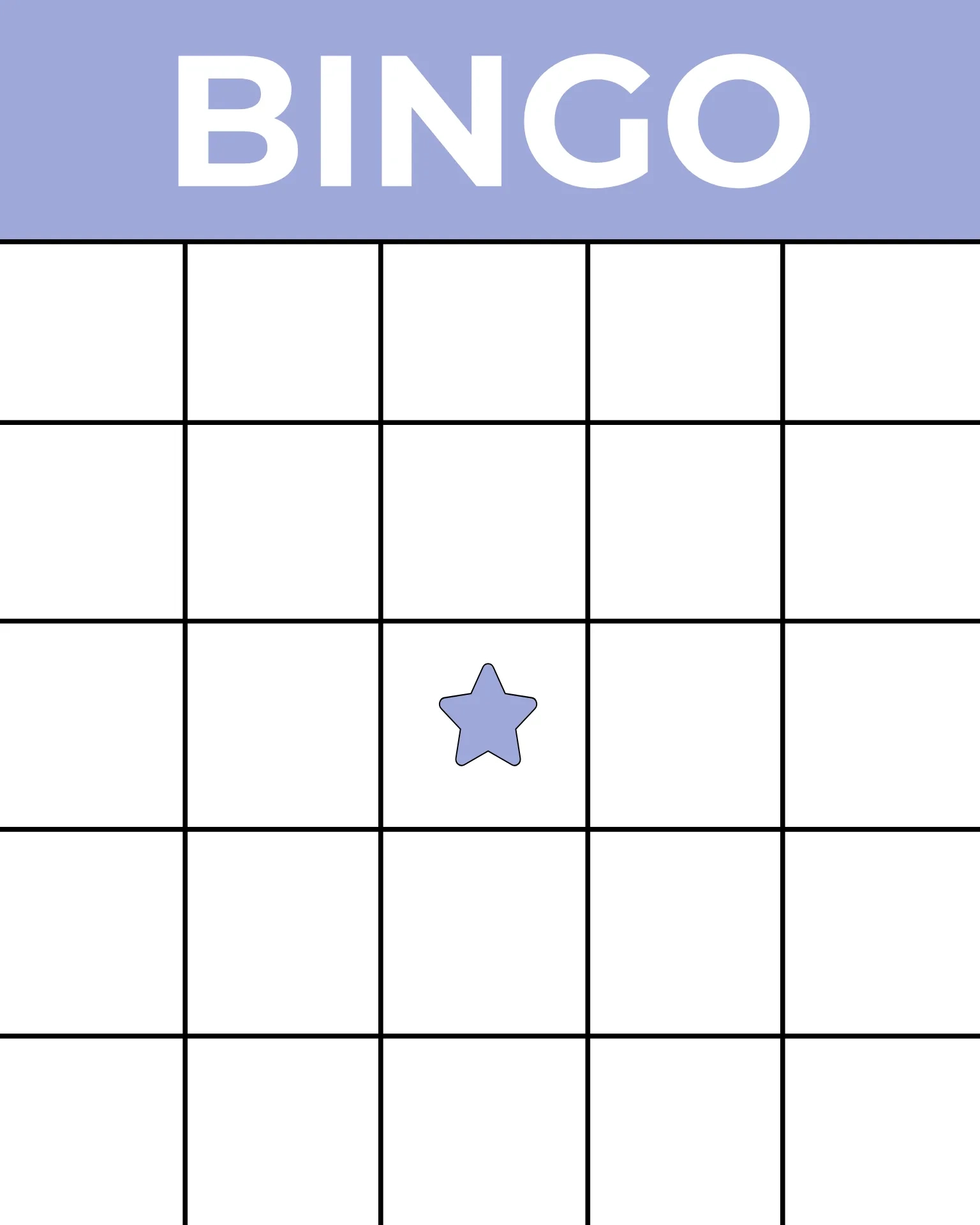 Printable Bingo Card Template — Kapwing for Free Printable Bingo Card Generator