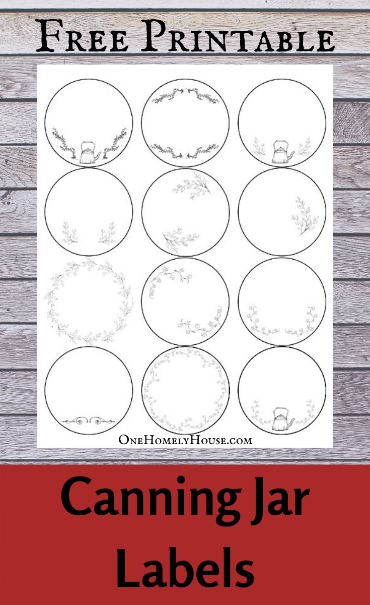Printable Canning Jar Labels throughout Free Printable Jar Labels Template
