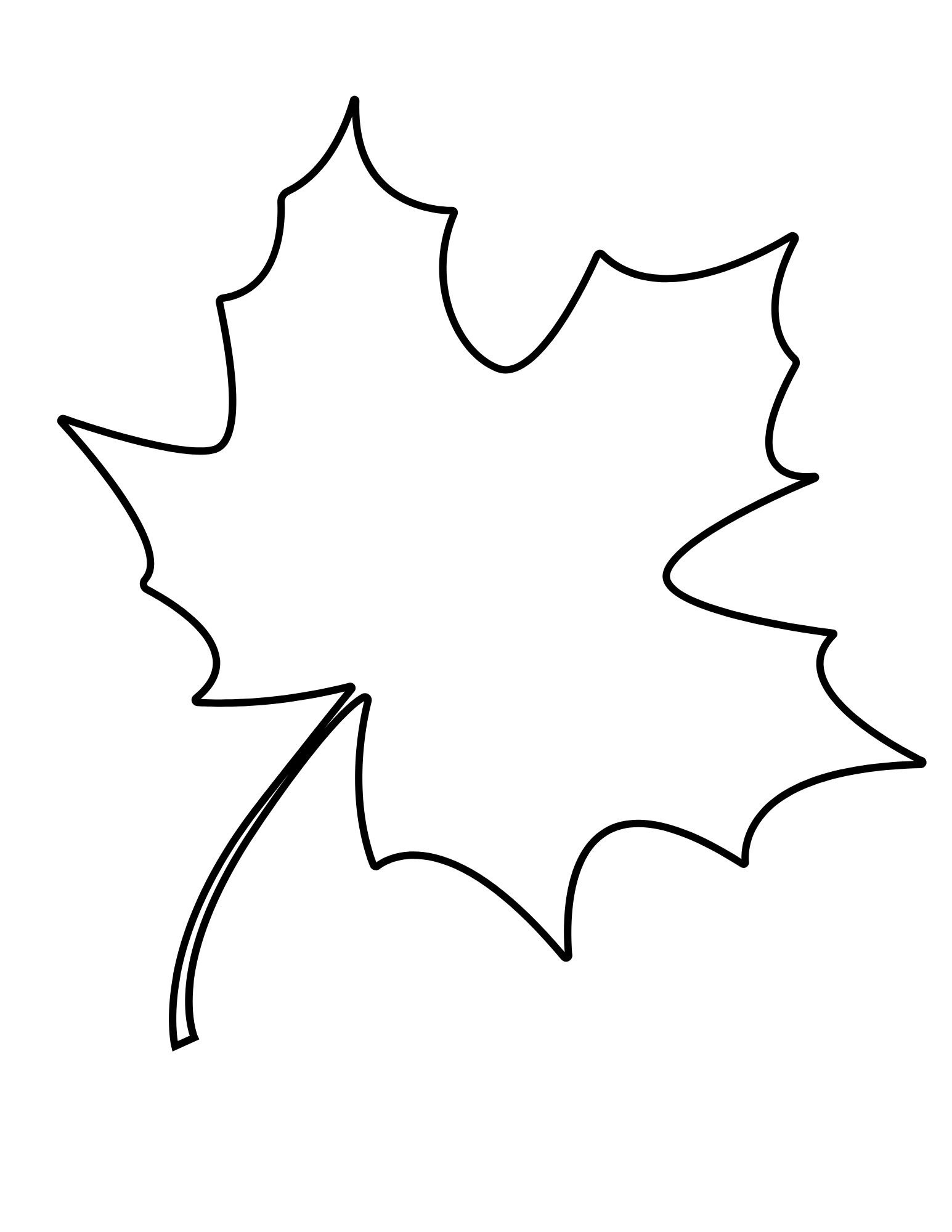 Printable Leaf Outline Templates - Crafty Morning in Simple Leaf Template Printable