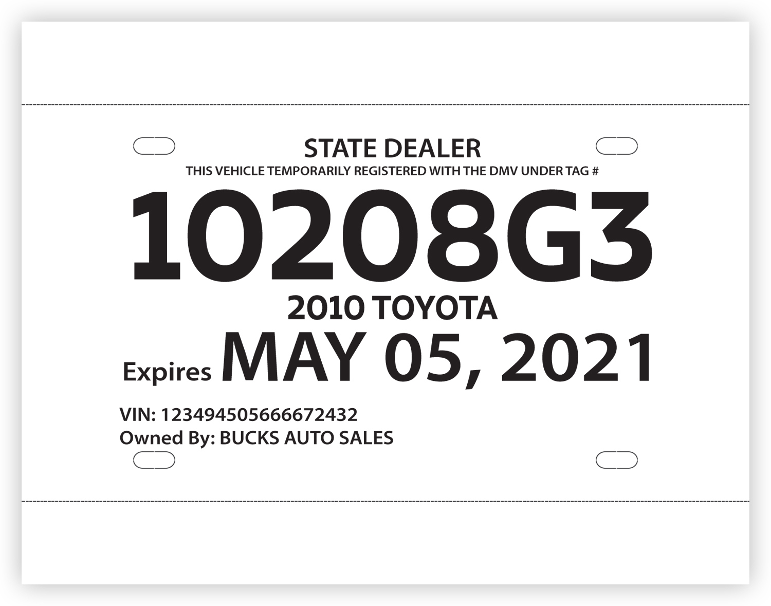 Printable Louisiana Temp Tag - Printable Learning Cards intended for Printable Temporary License Plate Louisiana