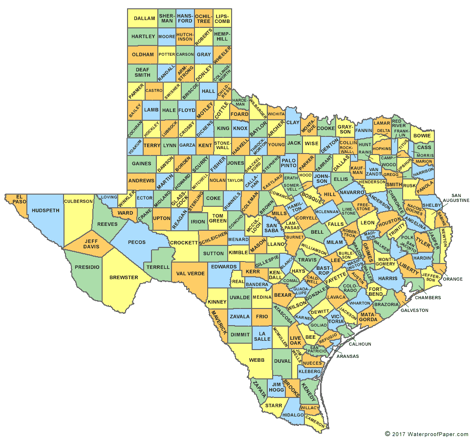 Printable Texas Maps | State Outline, County, Cities intended for Texas Zip Code Map Printable