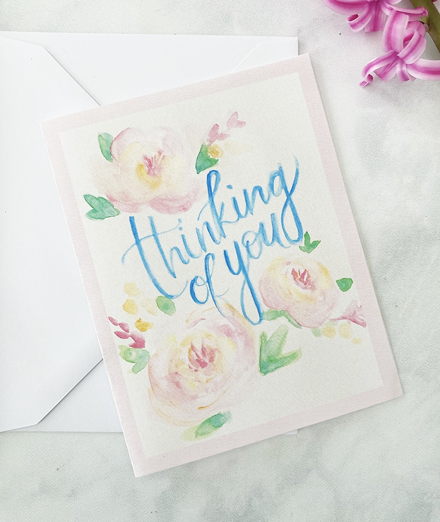 Printable Thinking Of You Card - Pineapple Paper Co. regarding Free Printable Thinking of You Cards