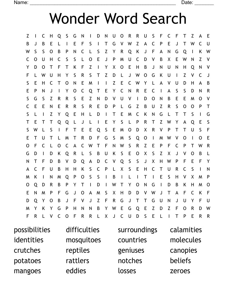 Printable Wonderword Puzzles - Printable Party Favors inside Wonderword Puzzle Answers Today Free Printable