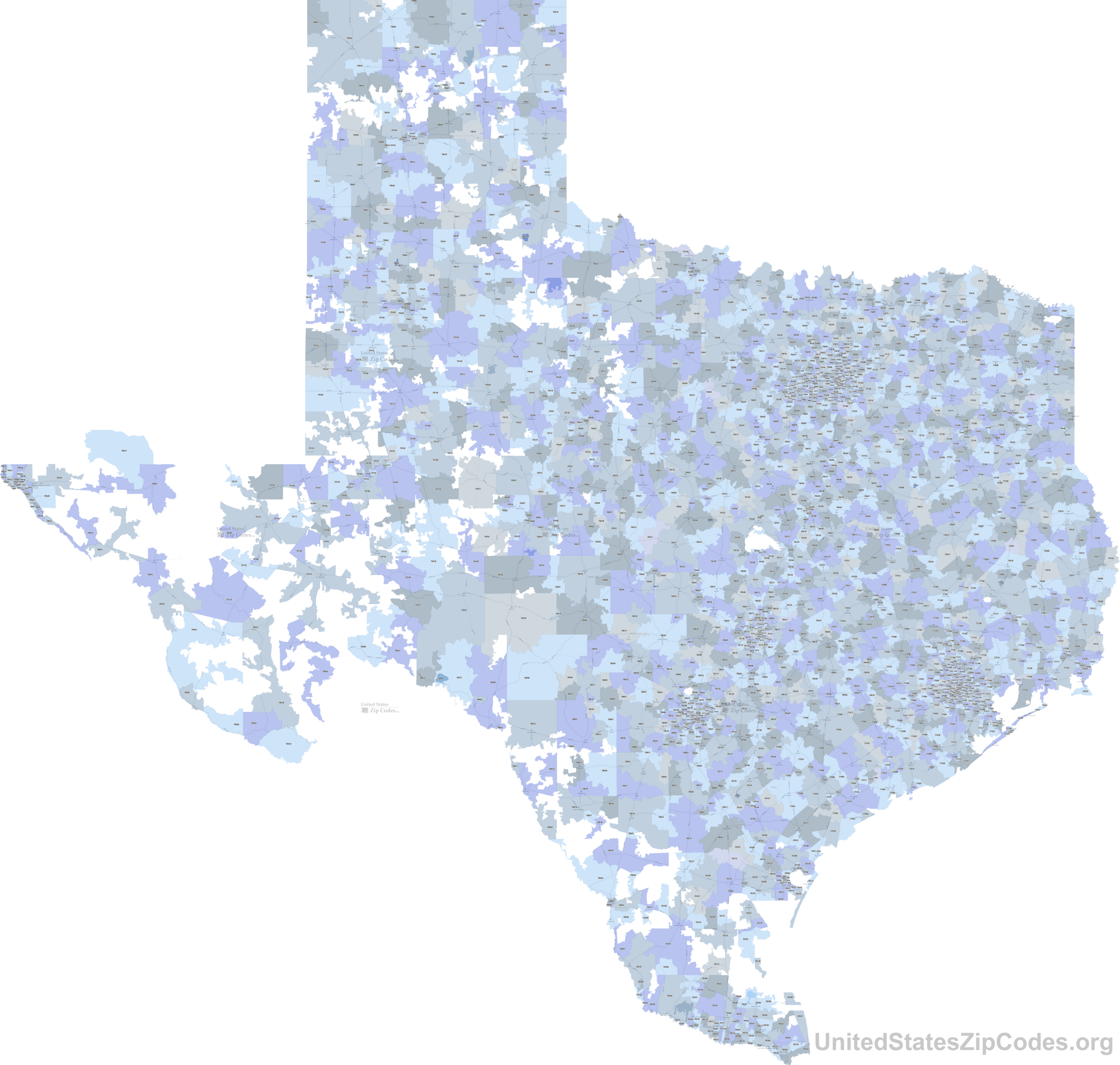 Printable Zip Code Maps - Free Download regarding Texas Zip Code Map Printable