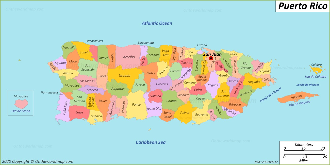 Puerto Rico Map | Detailed Maps Of Puerto Rico within Map of Puerto Rico Printable