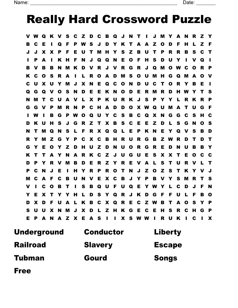 Really Hard Crossword Puzzle Word Search - Wordmint in Free Printable Challenging Crossword Puzzles