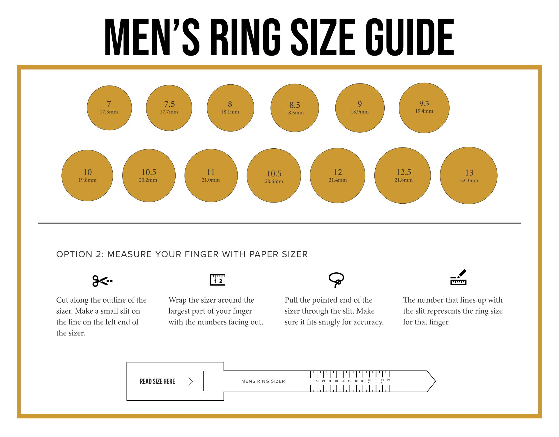 Size Chart Printable How To Check Ring Size Online Printable Male regarding Free Printable Ring Size Chart