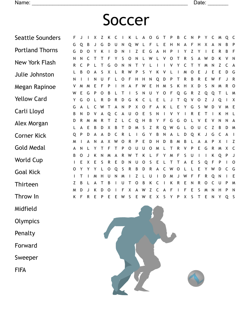 Soccer Word Search - Wordmint inside Soccer Word Search Printable