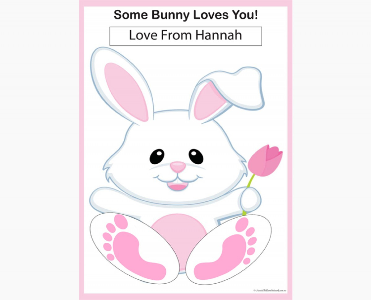 Some Bunny Loves You - Aussie Childcare Network intended for Some Bunny Loves You Printable