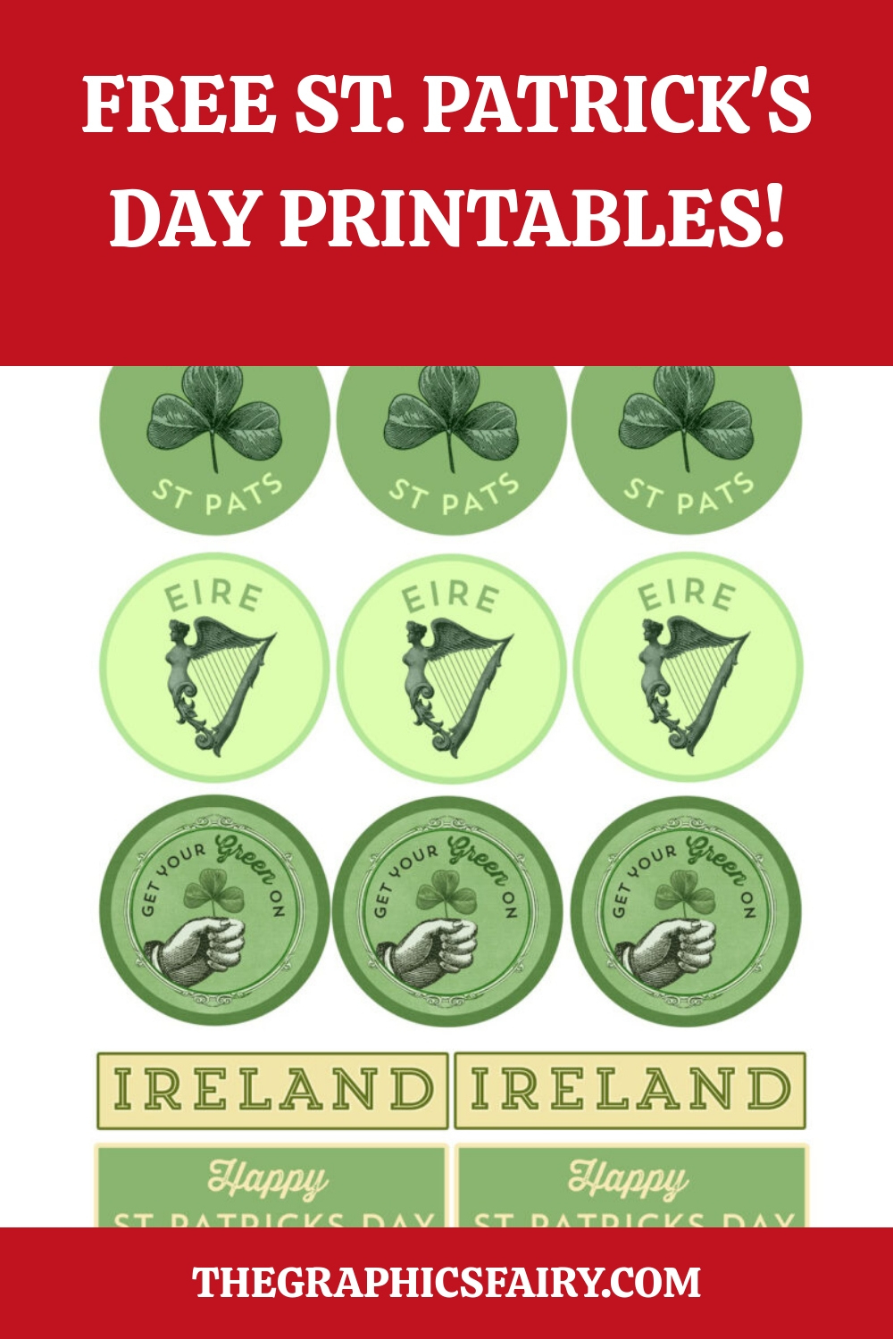 St. Patrick'S Day Banner Printables! - The Graphics Fairy for St Patty's Day Printables