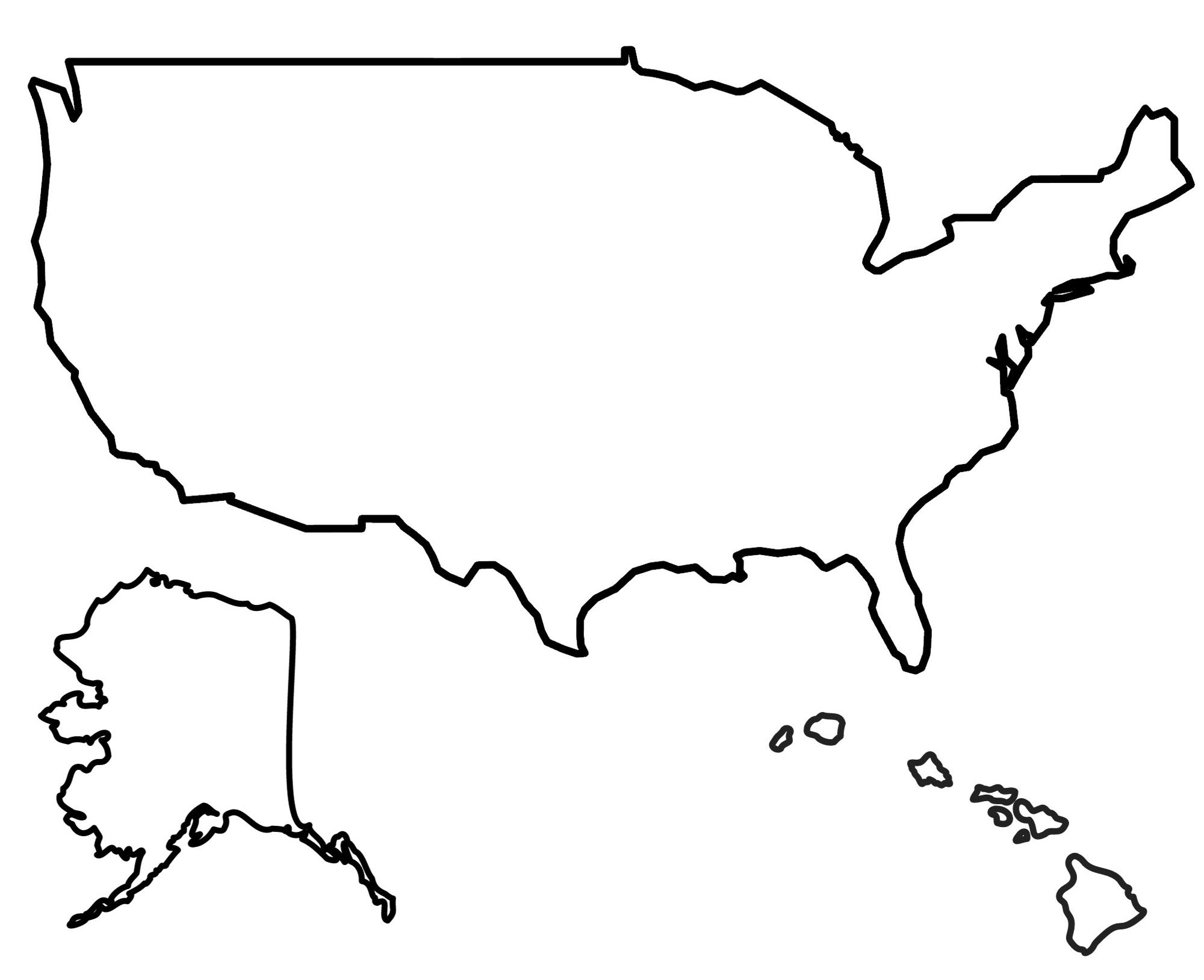 State Outlines: Blank Maps Of The 50 United States - Gis Geography regarding Free Printable Map of the United States Blank