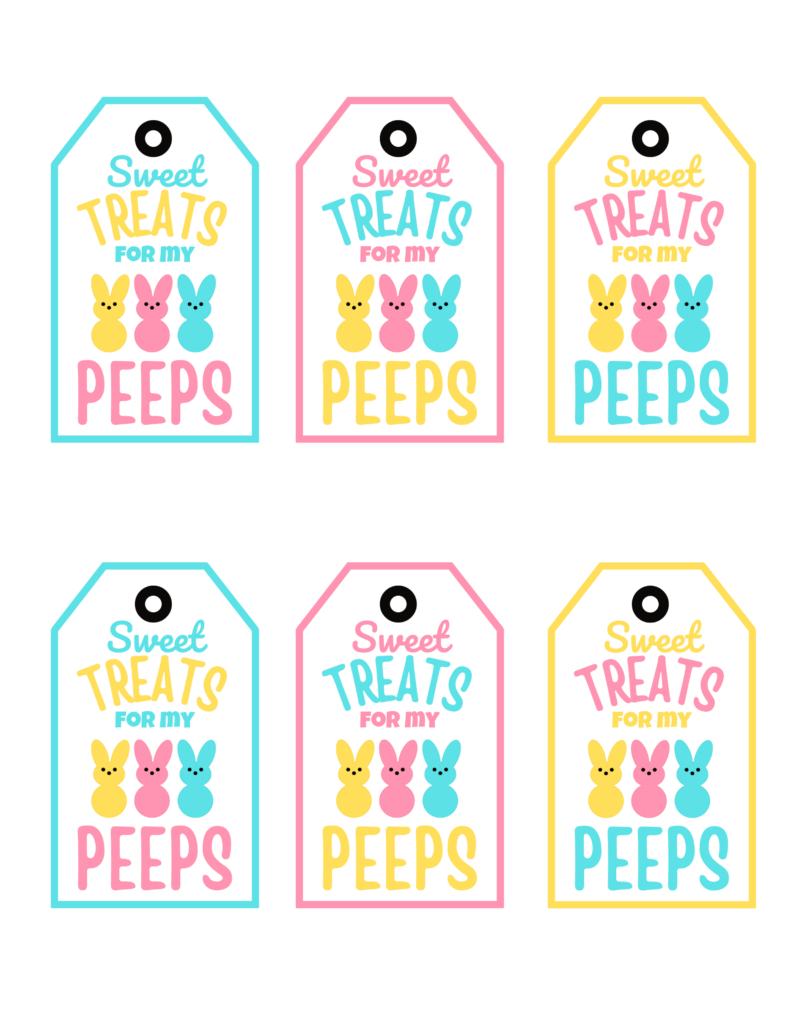 Sweet Treats For My Peeps Free Printable Gift Tags | Baking You pertaining to Treats For My Peeps Free Printable