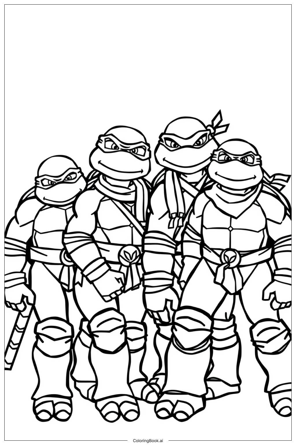 Teenage Mutant Ninja Turtles On A Mission Coloring Page (Free throughout Teenage Mutant Ninja Turtles Printables