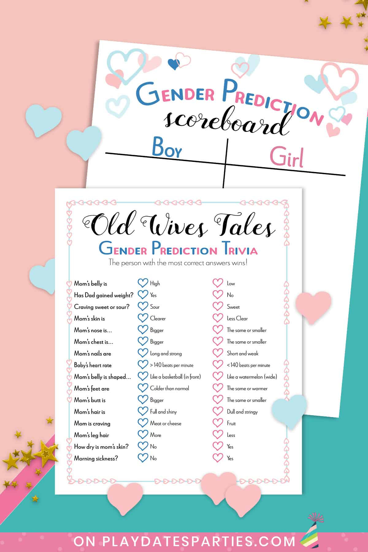 The Best Gender Reveal Party Games To Keep Them Guessing regarding Gender Reveal Games Printable Free