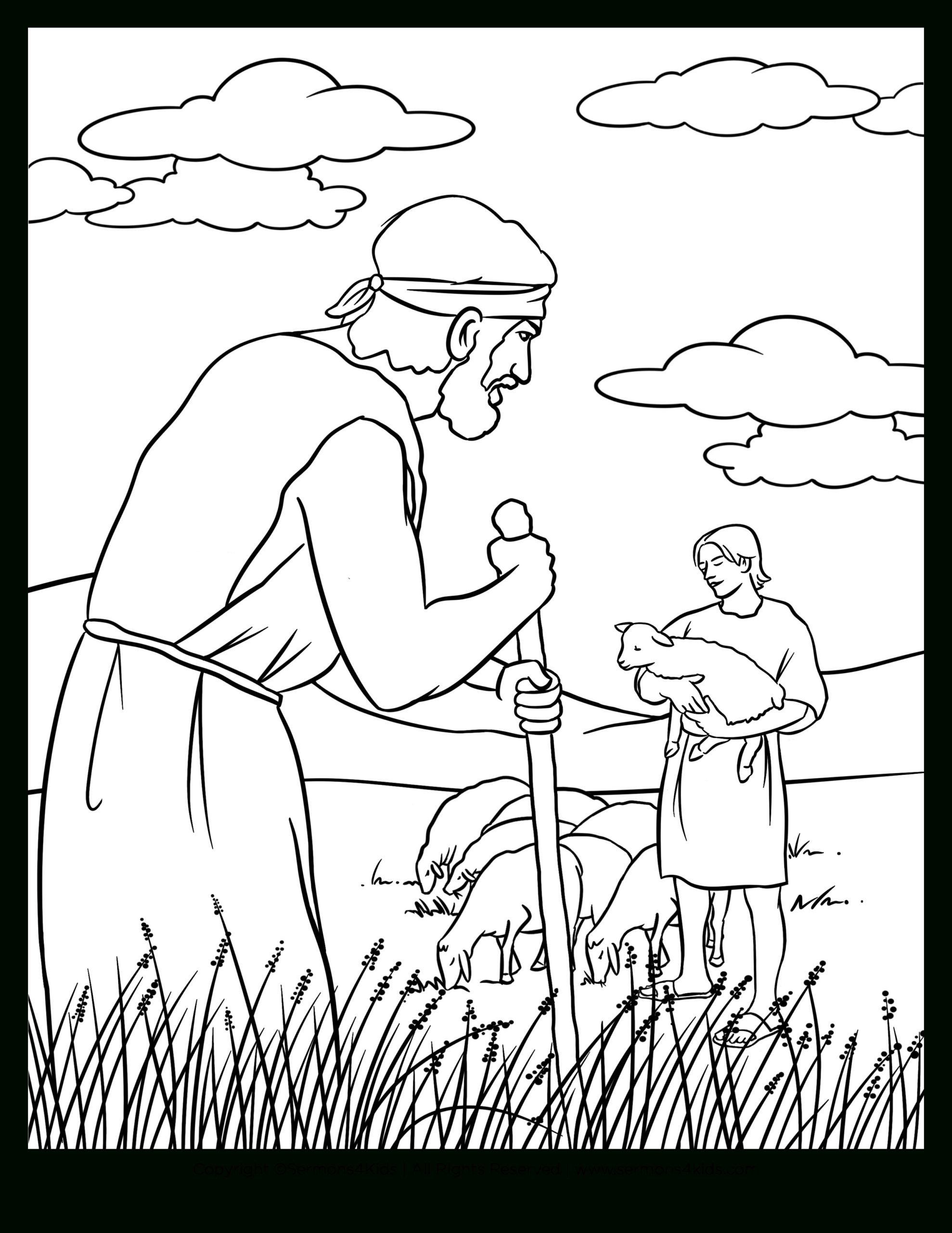 The Story Of Cain And Abel Children'S Coloring Page From with regard to Cain And Abel Printable Story