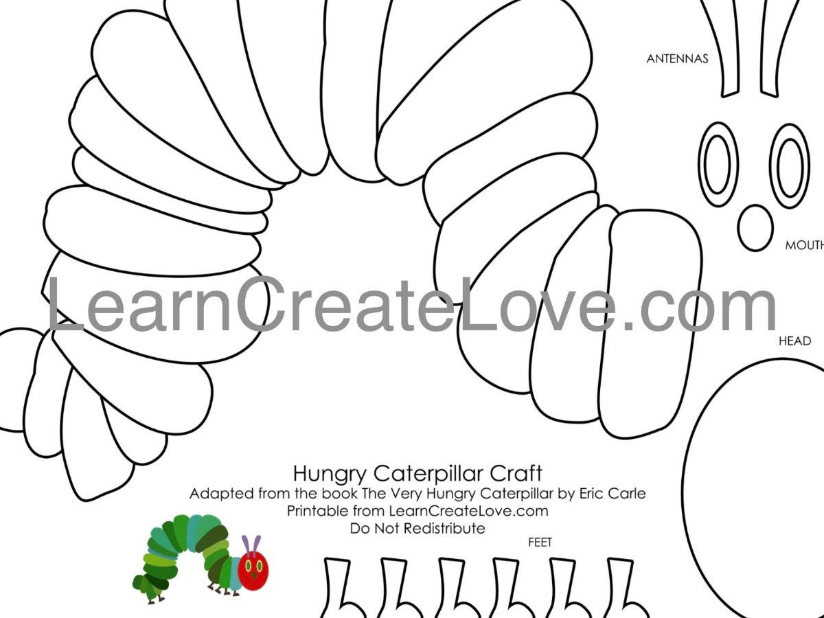 The Very Hungry Caterpillar Crafts And Free Printables - Yoors with Very Hungry Caterpillar Craft Printable