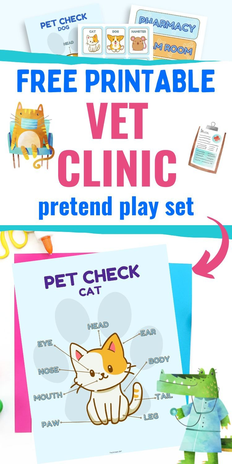 Vet Clinic Dramatic Play Free Printables - The Artisan Life regarding Vet Clinic Dramatic Play Free Printables