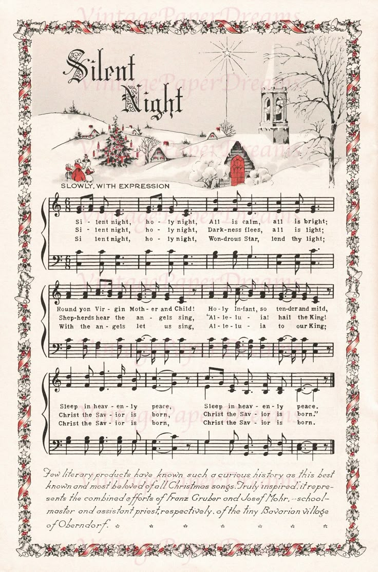 Vintage Printable Christmas Carol Sheet Music Pdf • Traditional inside Christmas Carols Sheet Music Free Printable
