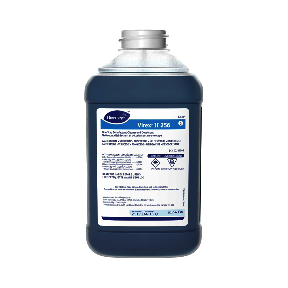 Virex® Ii Blue Diversey Disinfect Cleaner (2.5 Liter Bottle, 2 regarding Virex Ii 256 Printable Label