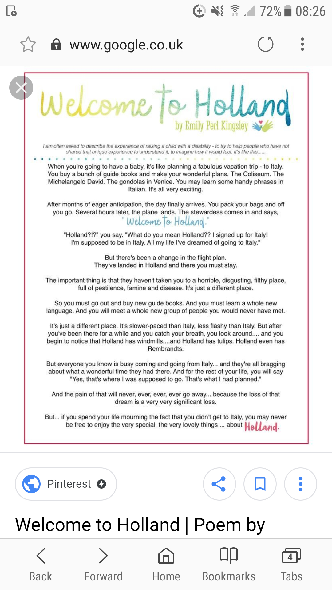 Welcome To Holland – Thisisnathan pertaining to Welcome To Holland Poem Printable