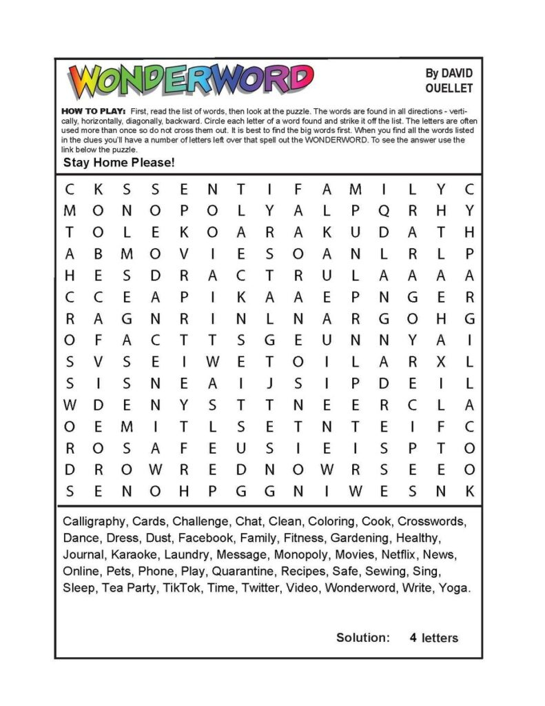 Wonderword Puzzles Printable - Printable Party Favors regarding Wonderword Puzzle Answers Today Free Printable