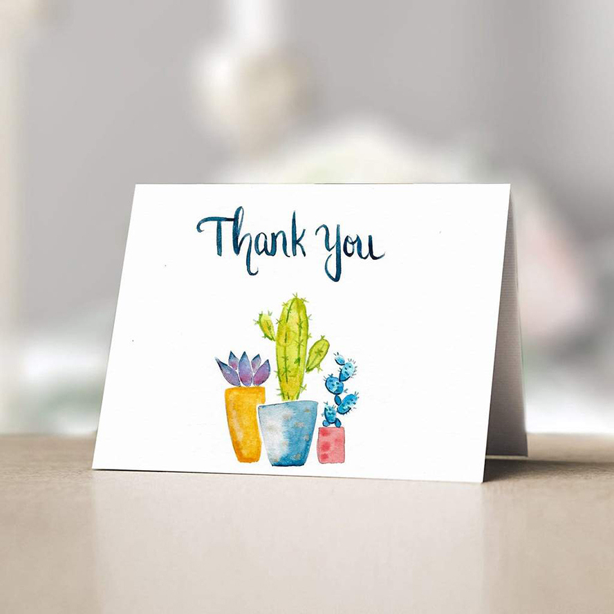 10 Thank You Card Designs And What To Write | Journal regarding Thank You Card Design