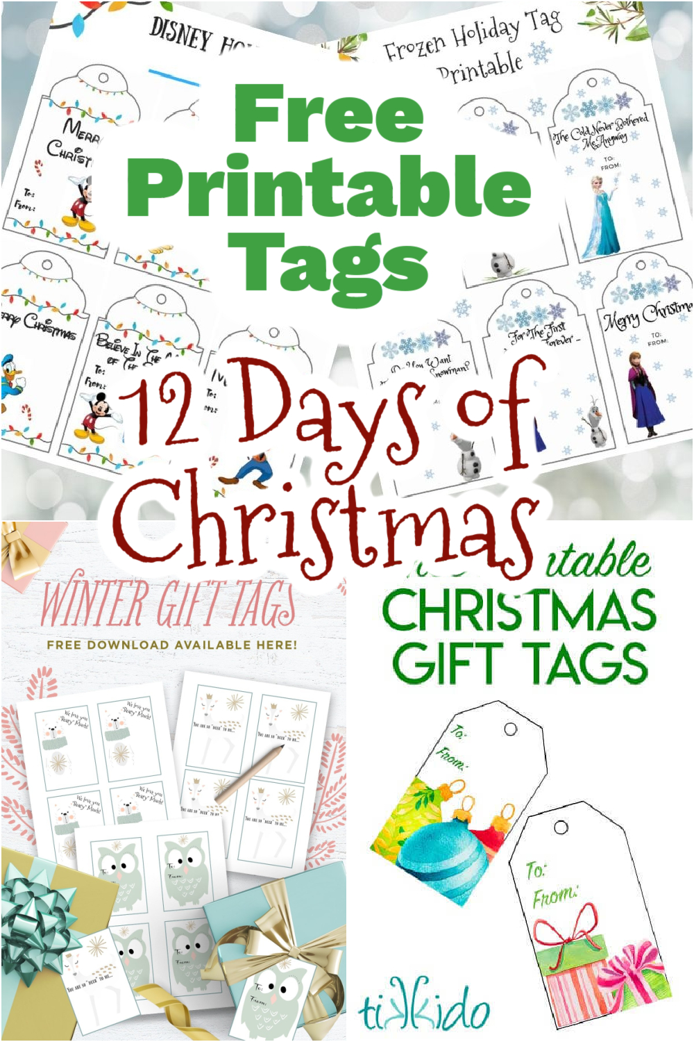 12 Days Of Christmas With Free Printable Tags - Mom Junky with Free Printable 12 Days of Christmas Tags