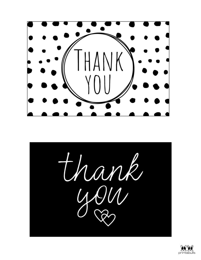 150+ Printable Thank You Cards - Free | Printabulls with regard to Thank You Cards For Business Printable Free