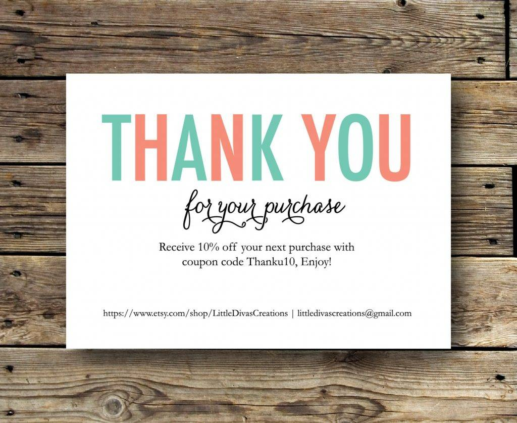 17+ Business Thank-You Card Examples To Download regarding Discount Thank You Cards Printable