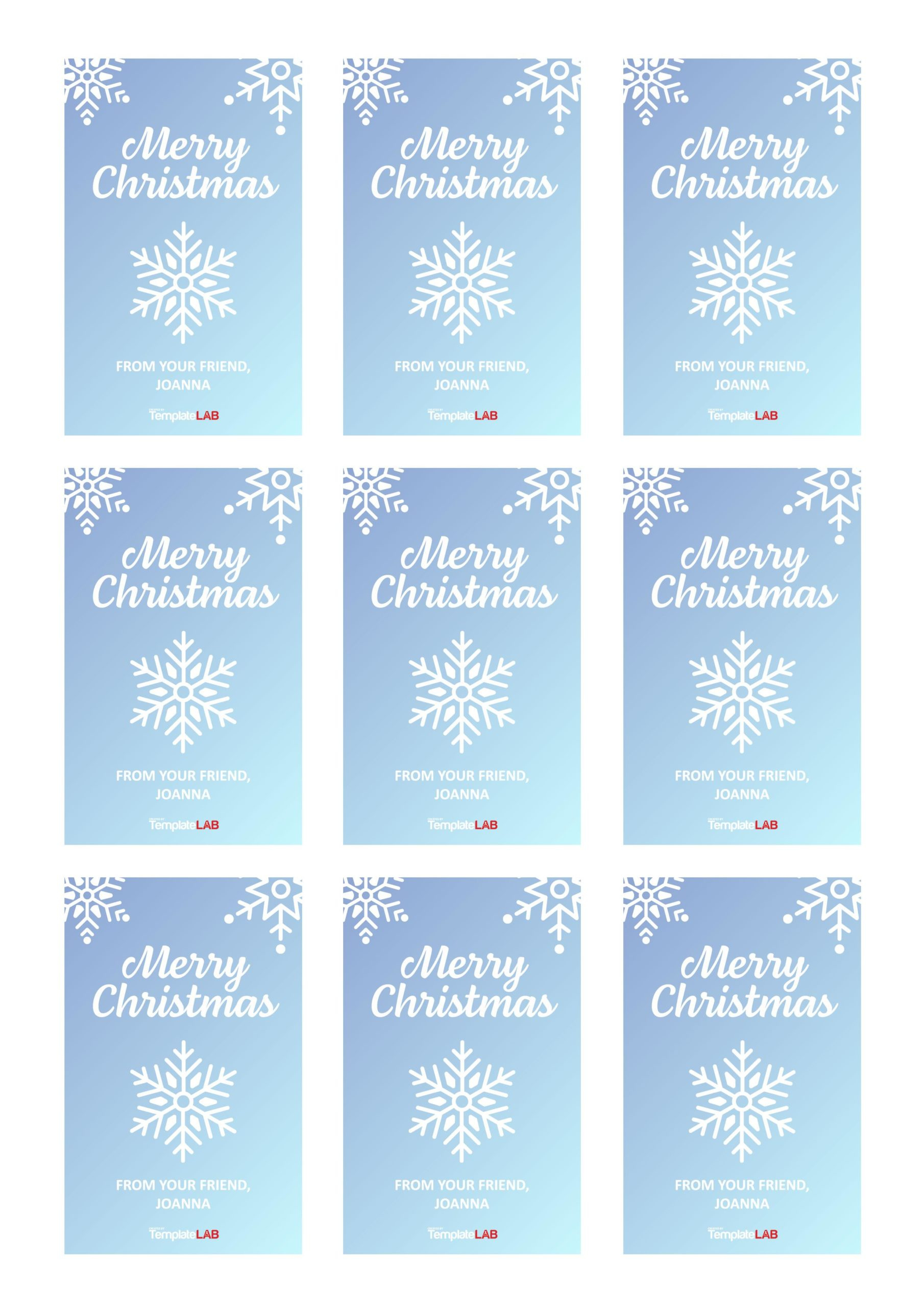 19 Free Editable Gift Tag Templates [Word, Pptx, Psd] intended for Free Printable Christmas Tags Editable Word