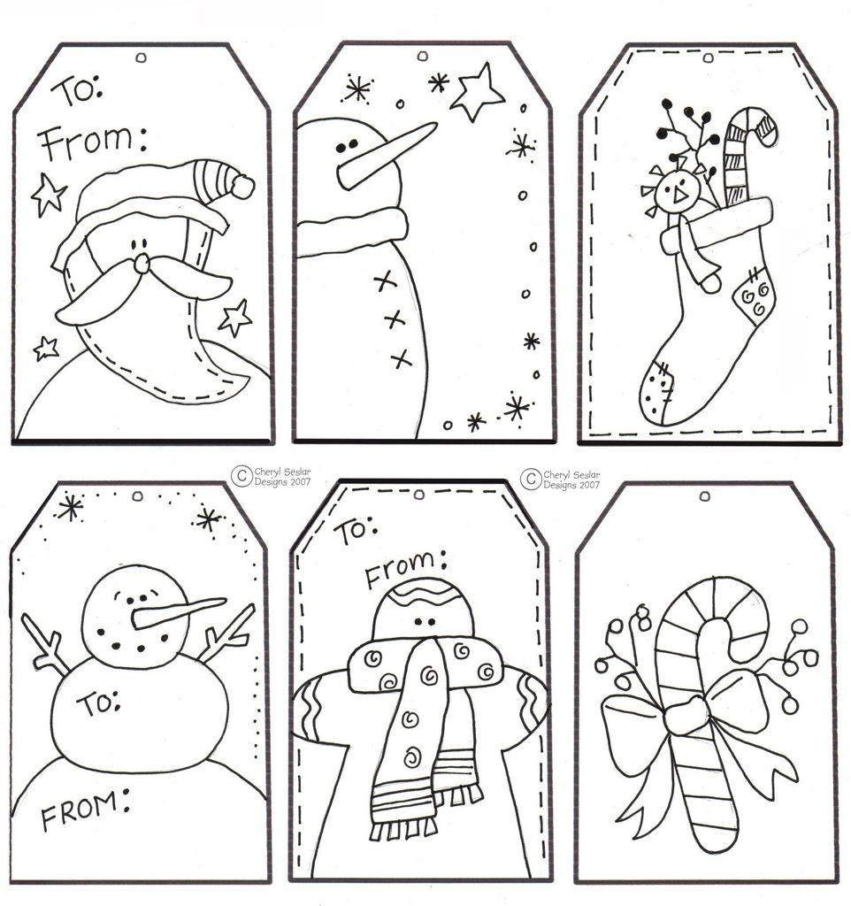 21 Coloring: Gifts Ideas | Christmas Coloring Pages, Christmas for Printable Coloring Christmas Tags
