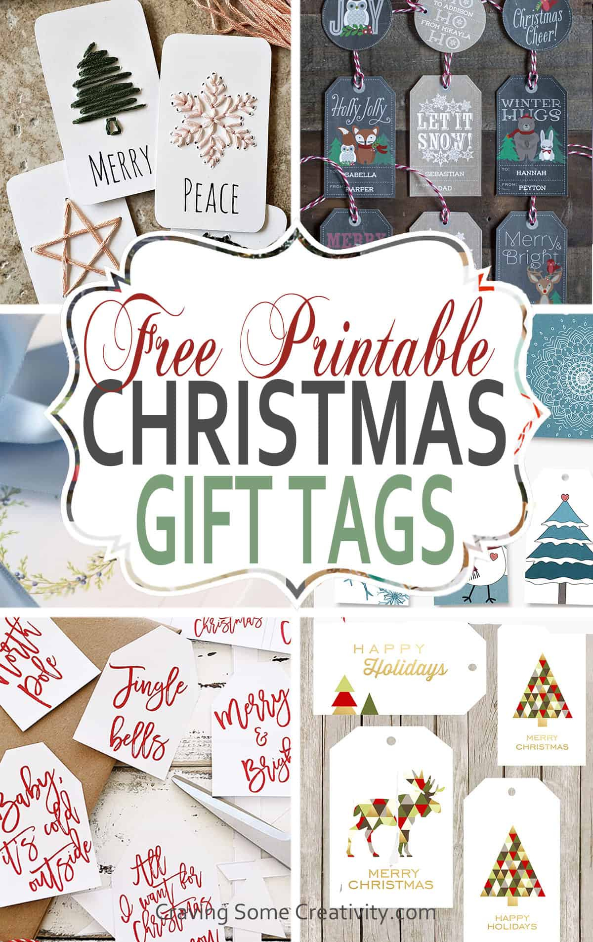 90+ Free Printable Rustic Christmas Tags For Gifts • Craving Some with Free Printable Gift Tags