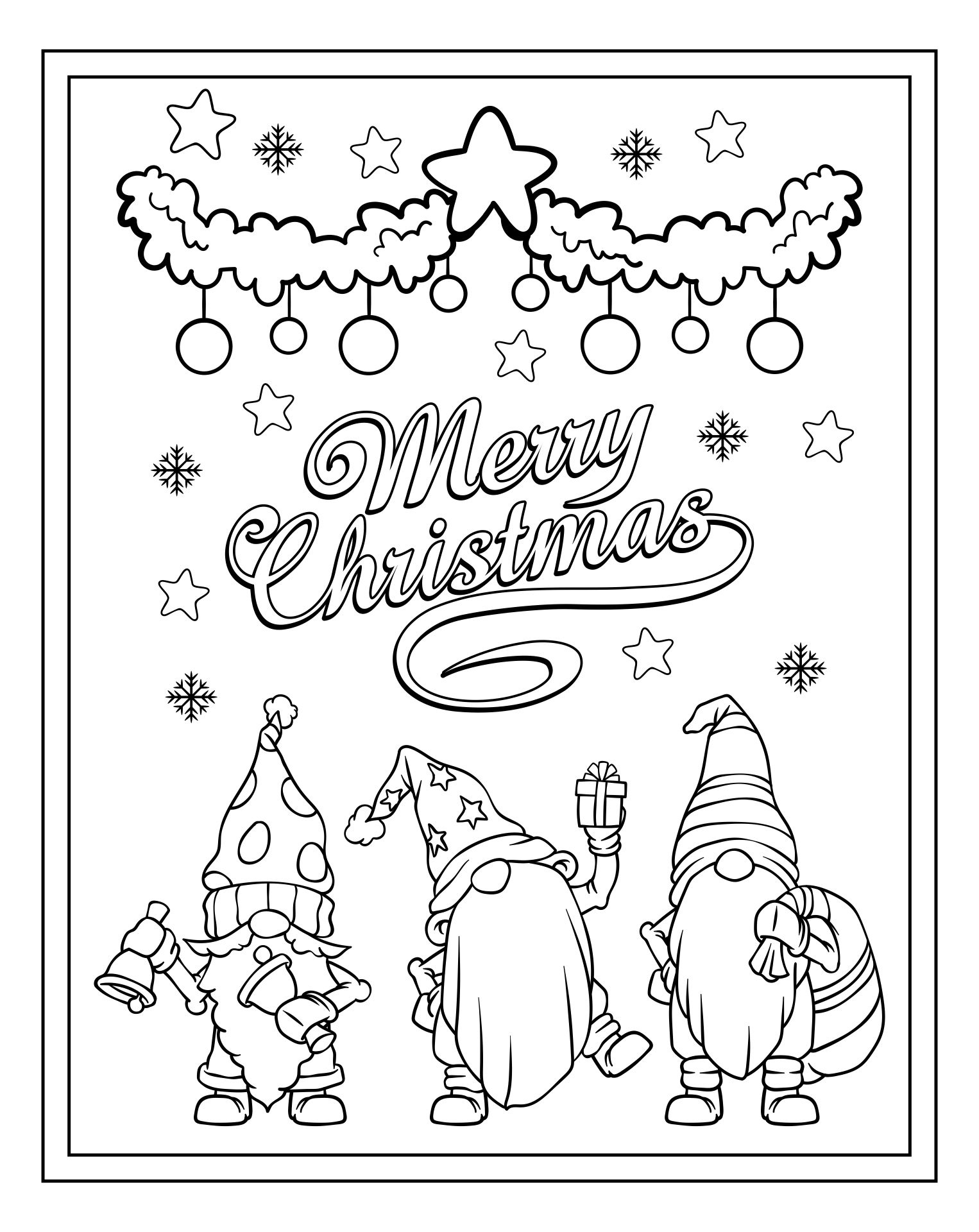 Black And White Holiday Christmas Cards - 15 Free Pdf Printables within Printable Christmas Card Template Black and White