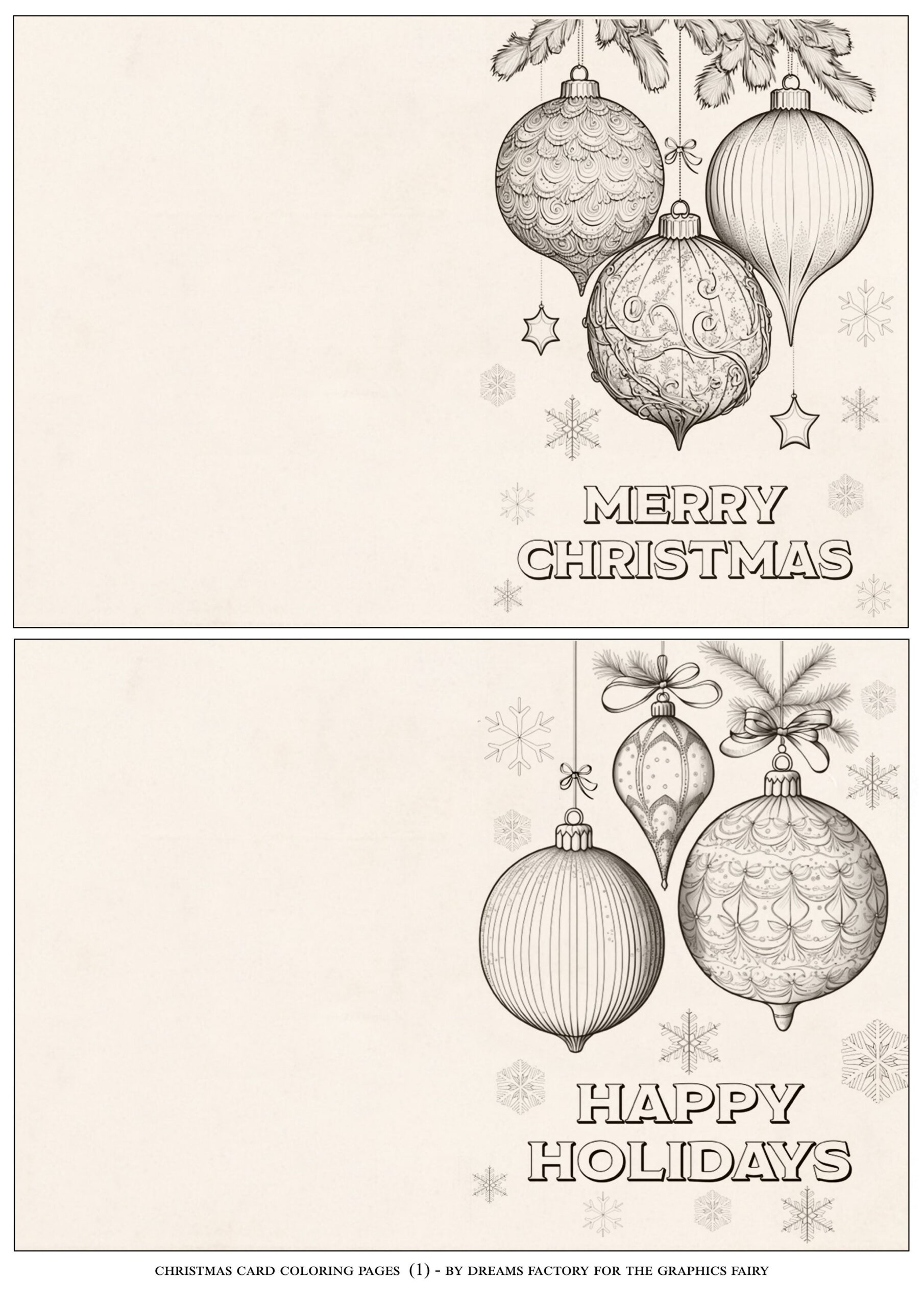 Christmas Card Coloring Pages! - The Graphics Fairy pertaining to Free Printable Christmas Card to Color