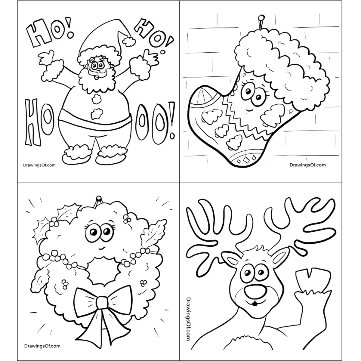 Christmas Coloring Pages: Free Printable Sheets - Drawings Of regarding Free Printable Christmas Card For Kids To Color