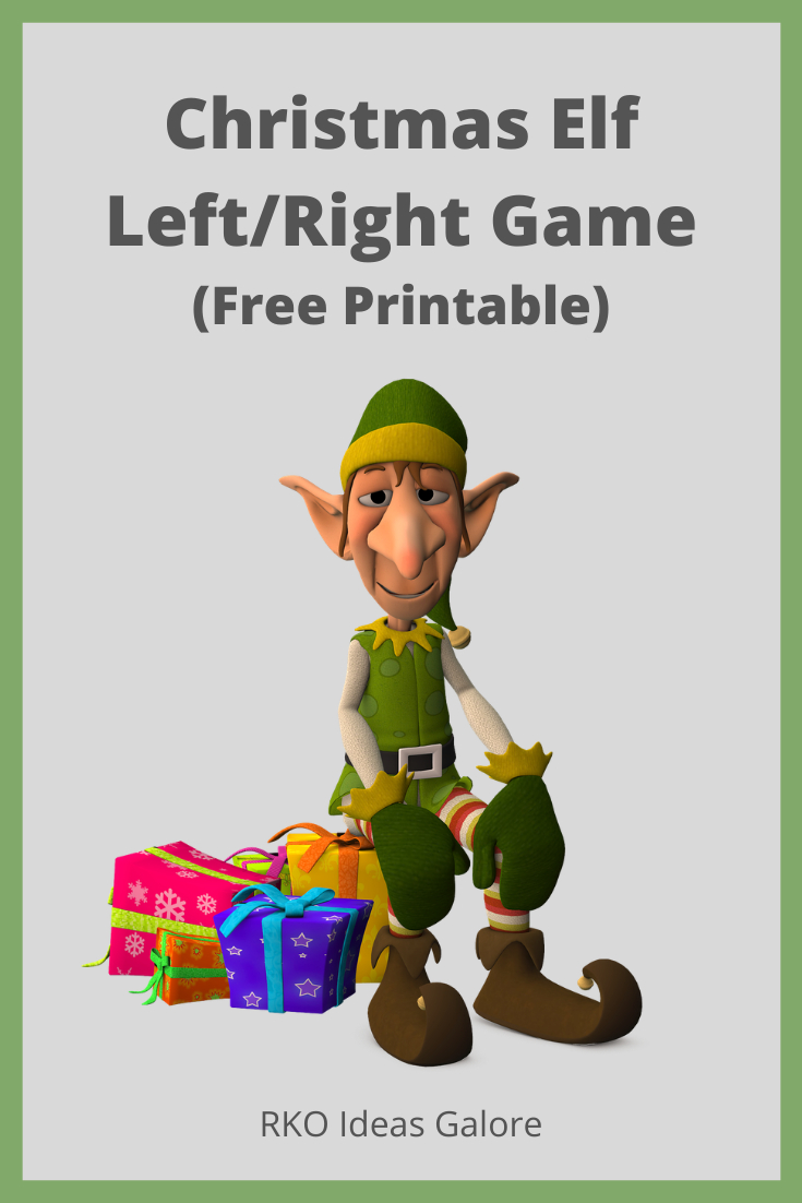 Christmas Left Right Game (Elf Theme) - Rko Ideas Galorekaren inside Left Right Elf Christmas Game Printable Free