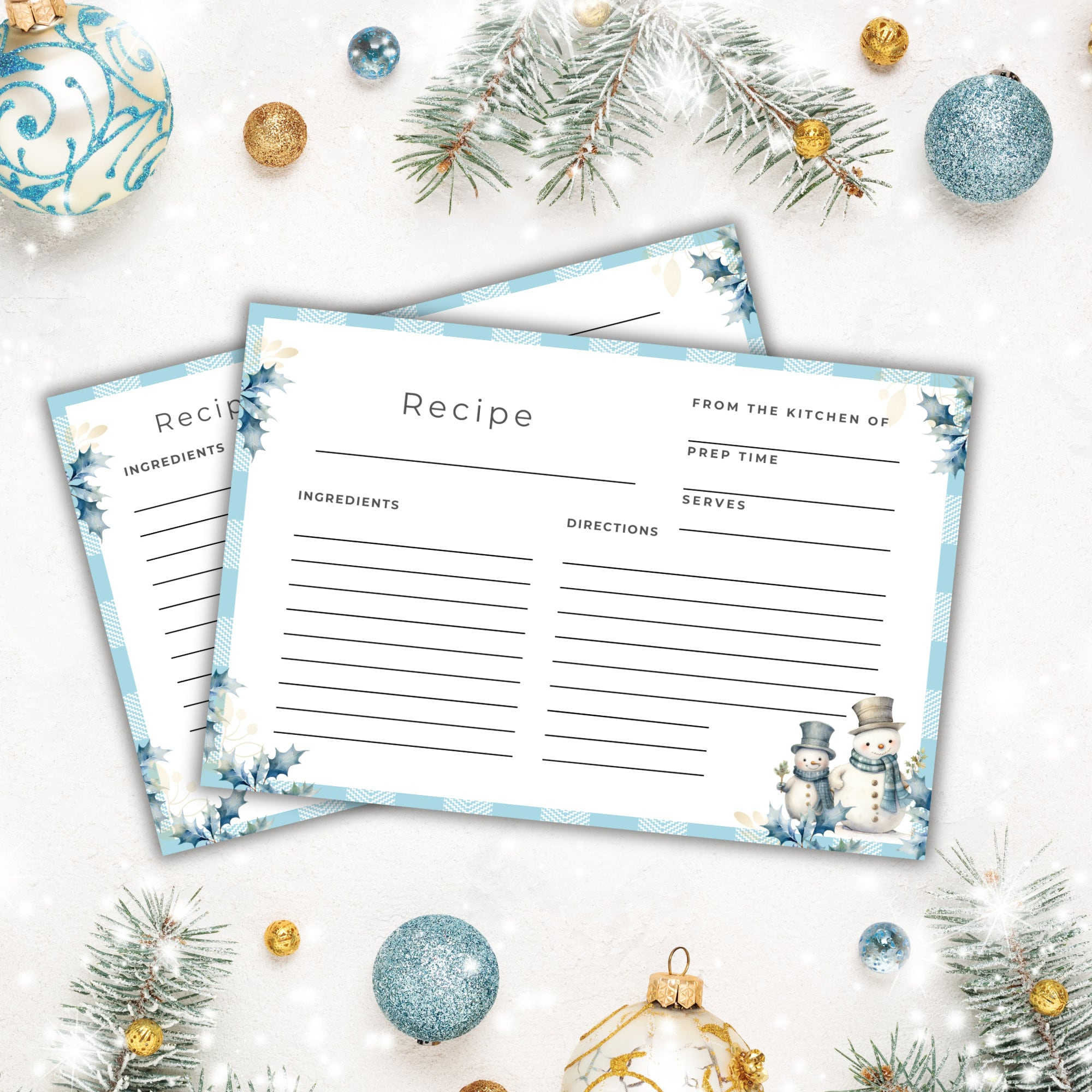 Christmas Recipe Cards Printable, Printable Holiday Recipe Cards pertaining to Printable Christmas Card Stock For Recipes